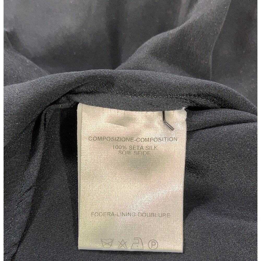Gucci by Tom Ford Fall 2002 Front Tie Black Silk Slip Dress Mini Veck Vintage 42 - Picture 5 of 15